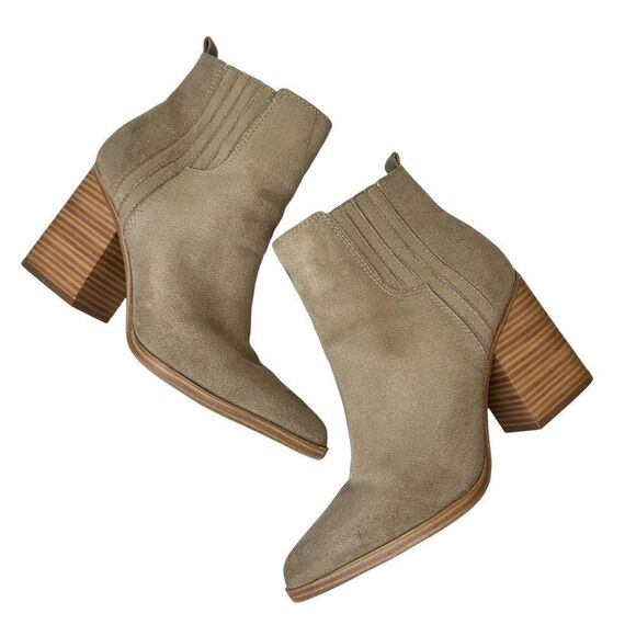 Nine West Orleeh Women's Block Heel Ankle Boots Tan Taupe Size 8.5 - Picture 9 of 15